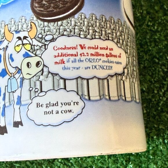Nabisco Oreo Cookie "Be Glad You're Not A Cow" Vintage Collectible Coffee Mug - Picture 10 of 11